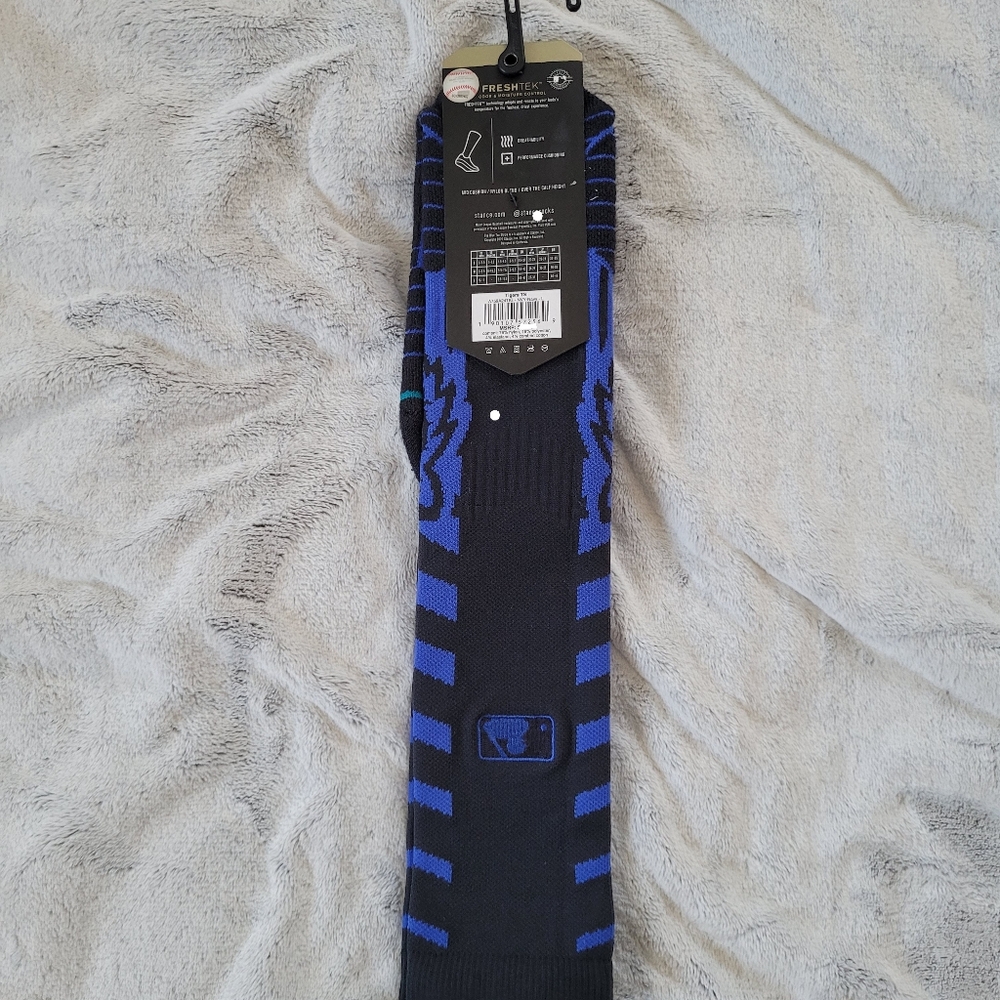 Stance Mens Large 9-13 MLB Detroit Tigers Baseball OTC Crew Socks Freshtek - Picture 10 of 15